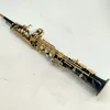 New Japan YSS82Z Professionaler Straight Sopran Saxophon BB Tuning Schwarz Gold Key Musikalische Instrumente Ligation Reed Leder Case9921981