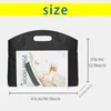 Briefcases Letter A-Z Printed Briefcase Business Handbag Laptop File Storage Bag Fashion Conference Document Portable Office Totes Case