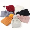 Gorro feminino outono inverno gorros grossos, quentes, vermelhos e amarelos, chapéus de malha ao ar livre para mulheres gorros de cor sólida