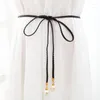 Cintos boho vintage Cummerbunds cinto feminino corda fina corda feminina feminino elegente vestido elegante noiva coista