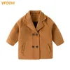 Перекрытие Vfochi Boys Wool 5 Цветная длинная куртка осень зима, детская ветрозащитная детская одежда теплое верхняя одежда 221012