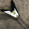 Jimihendrix Hall Fame Black Flying V Guitarra el￩ctrica Pickguard Pickguard Limited Diamond Arrow Inlay Tuners Vintage Kluson