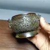 Doftlampor 1 st brons rökelse brännare hem utsökt censer skrivbordsdekoration kinesisk buddha hållare snidad krönad dekorativ maskot