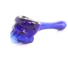 Skull glass oil burner pipe Thick Pyrex smoking hand spoon pipes 3.93 inches tobacco dry herb burneres water piep Bongs