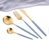 Conjuntos de talheres zoseil 24pcs Conjunto de utensílios de jantar de aço inoxidável Faca de faca de faca de faca de talheres de talheres de talheres de talheres