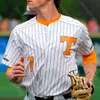 Roupa universitária BaseballCustom NCAA College Tennessee Volunteers Camisa de beisebol Nick Senzel Beck Blade Tidwell Max Ferguson Drew Gilbert Matt