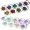 Palette de fards à paupières caméléon multi-chromes, métallique brillant, poudre à paillettes, pigments, maquillage professionnel pour les yeux, cosmétique de fête