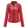 Women's Leather Jacket Women European Spring Autumn Female Coats Clothing Fashion Woman