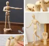 Wood 8" Male Glasses Holder Artist Drawing Manikin Articulated Mannequin with Base and Flexible Body - Perfect for Drawing The Human Figure XB1