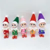 Christmas Toddler Baby Elf -poppen met beweegbare armen benen Xmas Kous Fillers Verjaardagsvakantie geschenken voor kleine meisjes