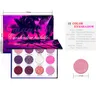 12 Colorss Helder Glitter Oogschaduwpalet Natuurlijke Hooggepigmenteerde Paars Roze Make-up Kleurrijke Levendige Make-Up Pallets Kit 12 Col5789093