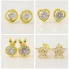 gros 24k boucles d'oreille en or