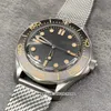 Zegarki zegarki VSF V2 Diver 300m James Bond 007 Brak czasu na śmierć Cal.8806 Automatyczne męże zegarek 210.90.42.20.01.001 Watch Strap Black Cele Steel Pass