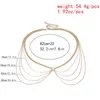 Riemen multi -layer sexy taille buikketen riem voor vrouwen legering Lange Tassel Decor Dancing Bikini Party Body Accessoires