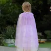 أطفال فتيات Tulle Stars الترتر Cloak Poncho Cape Shawr مع سلسلة أطفال أزياء Cape Clother Girl Princess Costume لعيد الميلاد عيد ميلاد Cosplay