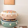 Pillow 1pc Round Bohemian Style Embroidered Futon Fluffy Seat S For Sofa Home Decorative With Filling