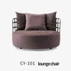 Woonkamer meubels enkele bank stoel designer stijl Italiaanse minimalistische villa Nordic Light Luxe Volledige lederen baslounge stoel