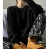 Deeptown Style gothique Punk noir pull tricoté femmes surdimensionné col rond Goth Grunge tricot pull mode coréenne hauts à manches longues T221012