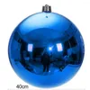 Party Decoration 40cm Christmas Ball With Hanging Hole Xmas Tree Pendant Unbreakable Eco-friendly Shatterproof Ornaments For