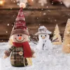 Dekoracje świąteczne 2022 Doll wisiorki Łoś Ozdoby Snowman DIY Santa Claus Tree Wiselan