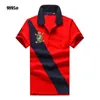 British style men's polos short sleeved T-shirt lapel business shirt Pearl cotton contrast casual oversize shirt