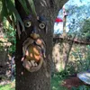 Gartendekorationen Harz Face Tree Rinde Ghost Featur