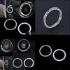 Interior Decorations 10Pc New Arrivals Car Suv Bling Decorative Accessories Button Start Switch Sier Diamond Ring Drop Delivery 2022 Dhxtl