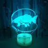 Table Lamps 3d Creative Small Lamp Fishing Stereo Led Decoration Personality Customized Gift Night