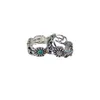 Band Rings 925 Silver Flower Daisy White Turquoise Old Petal Ring for Men and Women Exclusive Design Jewel Exclusive Saleyj3M