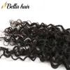 Лента в человеческих наращиваниях волос Curly Wave Natural Black 50G Бесплатная кожа клей уток в шелковистых парик