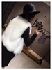 Women's Fur Tuhao 2022 Ladies Autumn Winter Sweet Faux Vest Coat Långt stort Fashion Party Overwear Coats LQ318