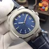 Neue Patekphilippe Herren -Maschinenwache Edelstahlkristall Luxus Home Local Blue Watches 212