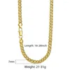 Kedjor 7mm bred gul guldfärgkedjan halsband för kvinnor män länk unisex snigel grossist smycken gåvor lgn417a