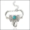 Bedelarmbanden bedelarmbanden vintage ontwerper retro olifant uil Boho sieraden Bangen 3043 Q2 drop levering 2022 DHK7X