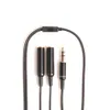 3,5mm Jack Ses Kabloları Kulaklık Kulaklık Aux Y Splitter Adaptör Dönüştürücü Kablosu Erkek için 2 Kadın Fiş PC MP3 MP4