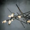 Kolye lambaları Postmodern Thorn Chandeliers Tasarımcı Aydınlatma Yaratıcı LED Işık Oturma Odası Villa Lobi Lobi Lober Lampadario