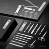 Nagel Maniküre Set 11-26 PCs Professionelle Edelstahl-Nagel-Nagel-Clippers Maniküre Set Cutter Scissor Nagel Nagellanstrengungen Set Travel Case Kit 221013