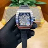 Luxe heren mechanisch horloge Milles Rm010 volledig automatisch uurwerk saffier spiegel rubberen horlogeband Mcdy Zwitserse horloges