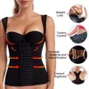 Women's Shapers Tummy Control Shaper Sports Fitness Workout Waist Cincher Corset Shapewear Tank Top Hook Full Body Underwear