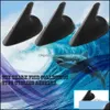 Antennes de voiture Antenne de voiture Noir Dummy Shark Fin Style Aérien Mini Décoration Accessoires Drop Livraison 2022 Mobiles Motos Pièces Dhn6V