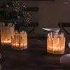 Cristal de lanterna dos porta -velas para um portador criativo do jardim criativo Velas