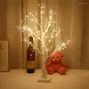 Lampade da tavolo Paesaggio domestico Betulla Luce incandescente Ramo Notte LED Adatto per decorare l'illuminazione natalizia di Capodanno