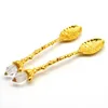 Crystal Retro Pattere Tea Spoon Misch Coffee Spoon Медовый десертный мороженое совок чайная ложка посуды RRE14978