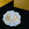 2022 Classic Designer kettingen vrouwen heuphop vorm f letter stud oorbanden armbanden rock ronde bruiloft cadeau groothandel mode sieraden