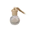 Oils Diffuser Car Perfume Bottle Pendant Cars Air Freshener For Aromatherapy Essential Empty Hanging Fragrance Glass Bottles Auto Ornaments Decor WLL1729