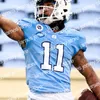 American College Football Wear Camiseta de fútbol UNC 10 Drake Maye Sam Howell Michael Carter Javonte Williams Dazz Newsome Caleb Hood George Pettaway Kobe Paysour Jos