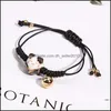 Catena a maglie Catena Bracciale per gatti in ceramica Femmina Studentessa fresca Fidanzate Intrecciata a mano Transito fortunato Corda rossa 1653 T2 Consegna a goccia 20 Dhphz