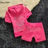 Juicy Apple Tracksuit Court-ensembles Sweator Hoodies Vestes Jogger Sportswear Summer Strewear Sports Two Piece Set Femmes