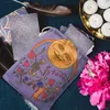 Сумки для хранения мягкие красивые тазовые украшения ювелирные украшения конфеты для подарочной карты мешок для кости напечатана