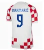 2022 Puchar Świata Chorwacja koszulka piłkarska 22/23 Home 10 Modric 7 Brekalo #4 Perysiczna koszula piłkarska #9kramaric #18rebic #17 Mandzukic National Drużyna piłkarska